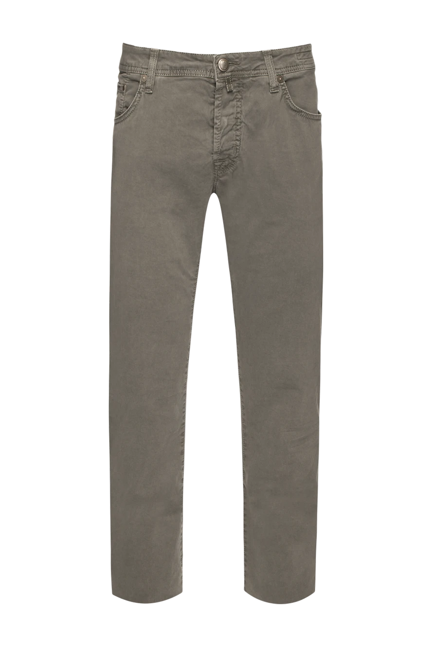 Jacob Cohen man gray cotton jeans for men 158485 - photo 1