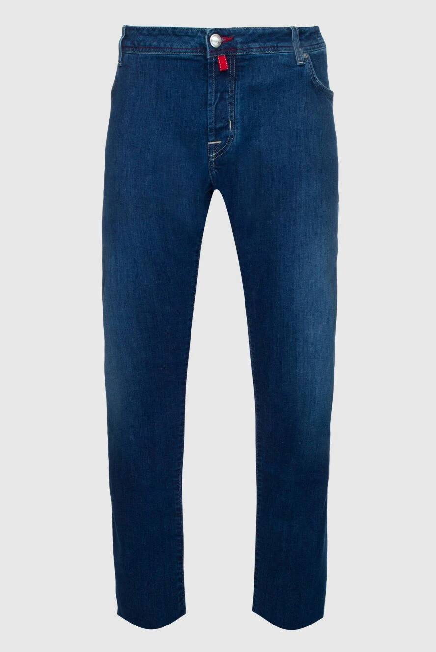 Jacob Cohen мужские джинсы из хлопка и полиэстера синие мужские купить с ценами и фото 158498
