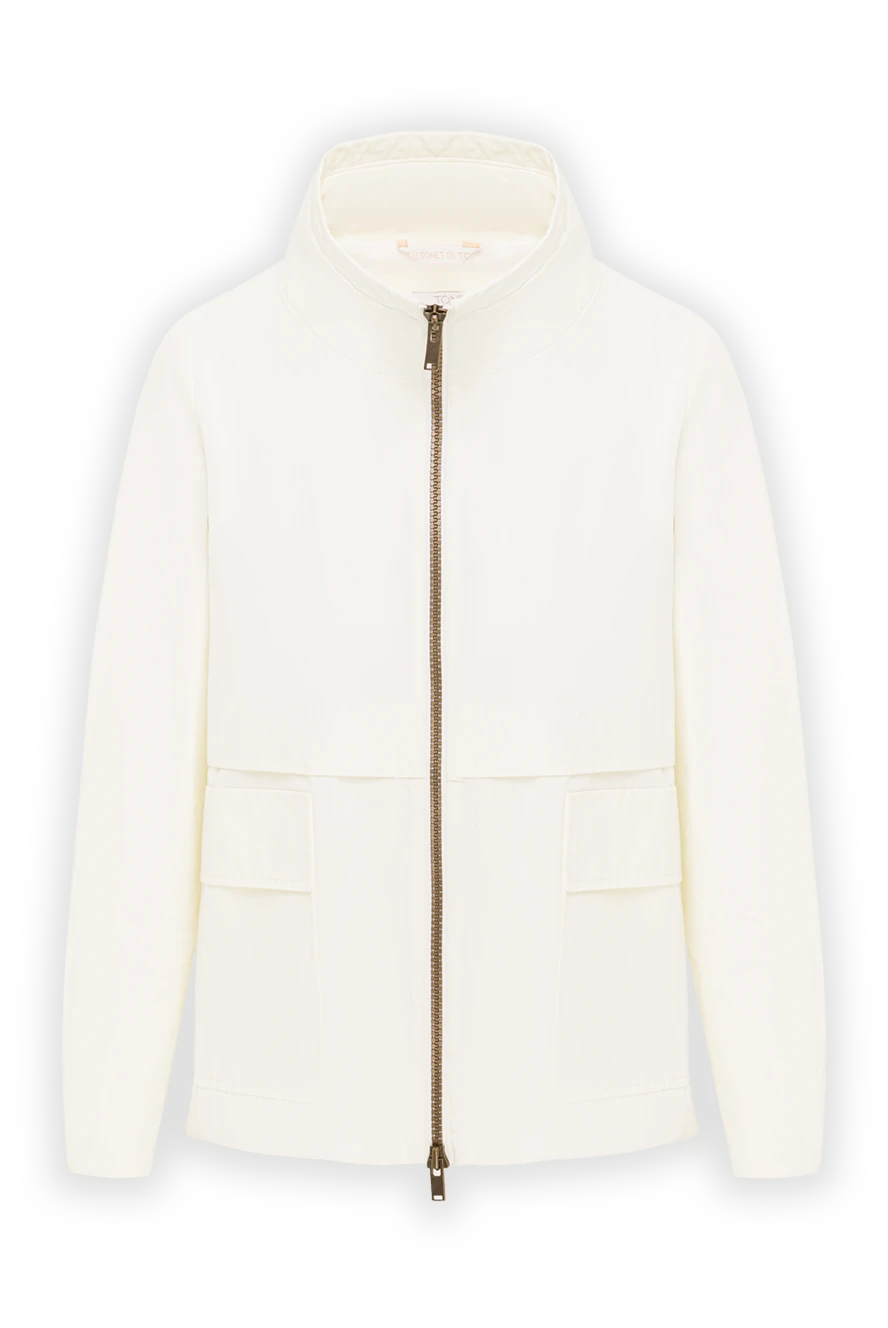 Tonet ветровка из полиэстера и хлопка белая женская 158535 - фото 1