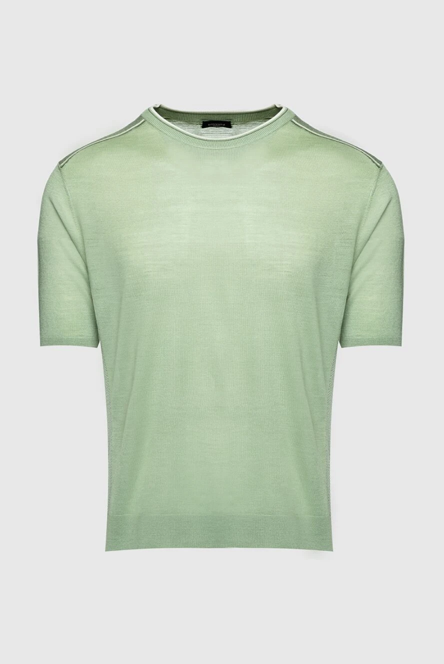 Stefano Ricci short sleeve silk jumper green for men 158757 - photo 1
