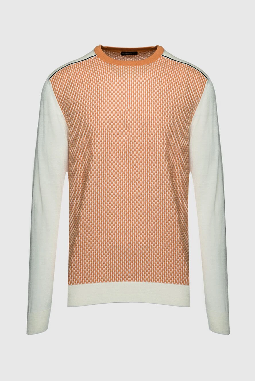 Stefano Ricci джемпер из кашемира, шелка и льна оранжевый. мужской 158766 - фото 1