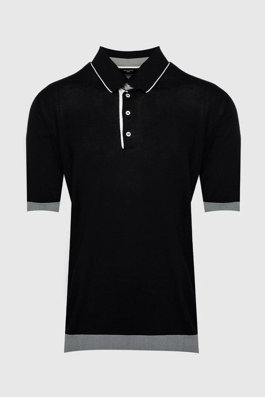 Stefano Ricci black silk polo for men 158836 - photo 1