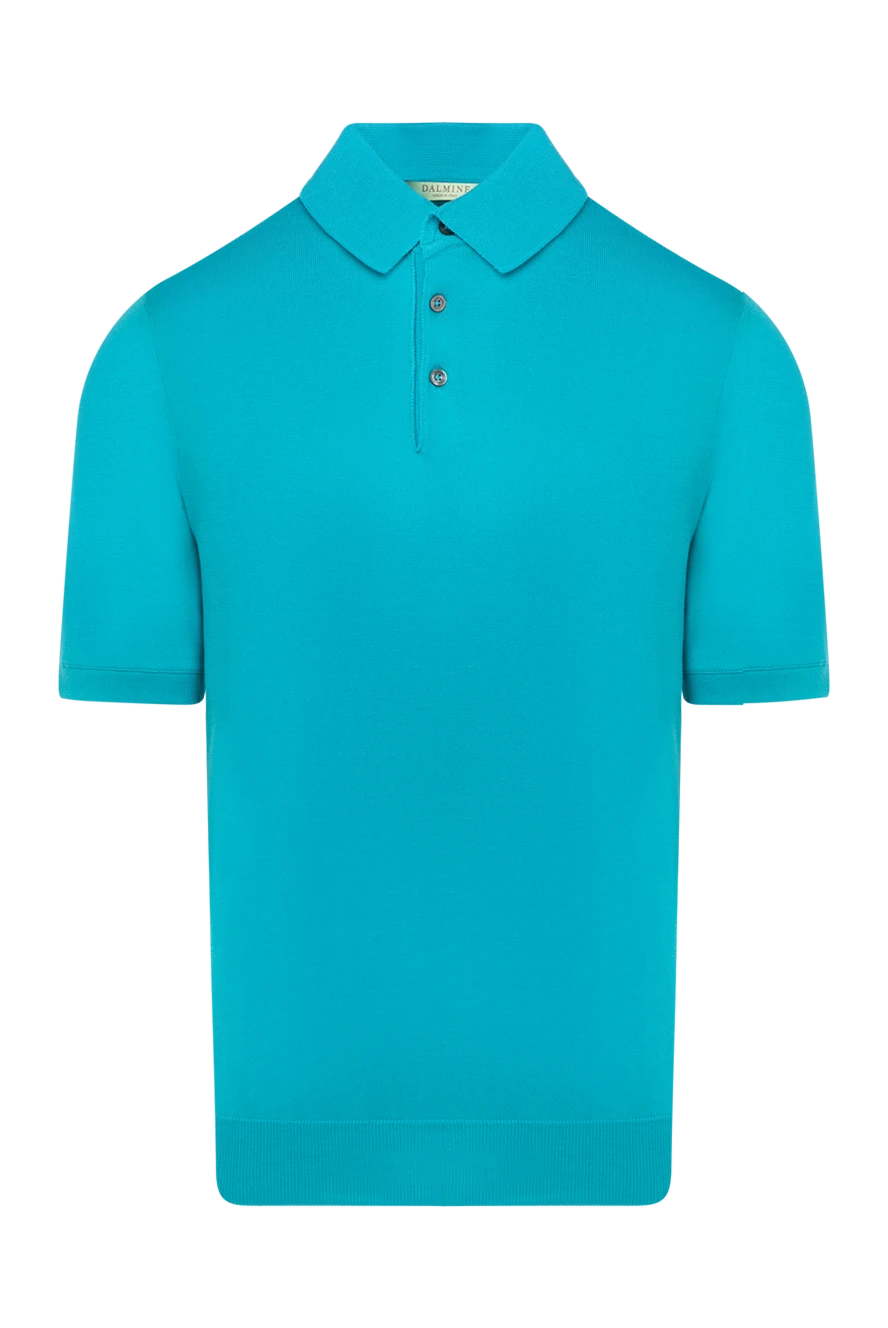 Dalmine long-sleeved polo shirt in green cotton for men 159156 - photo 1