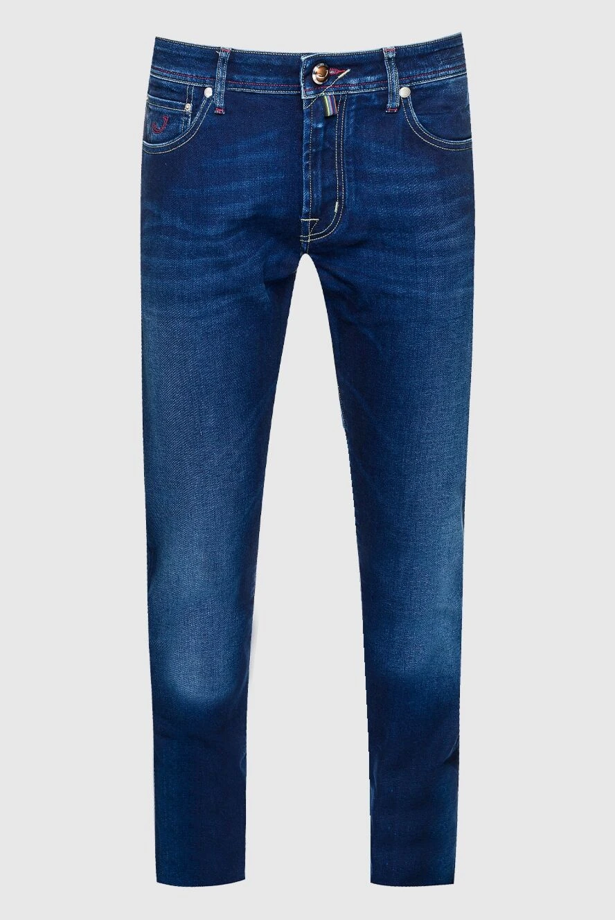 Jacob Cohen чоловічі джинси з бавовни та поліестеру сині чоловічі купити фото з цінами 159441 - фото 1