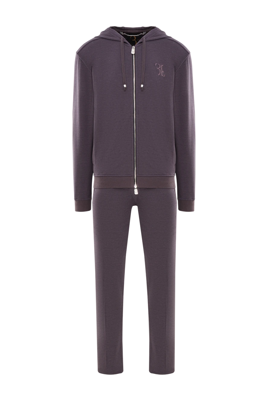 Billionaire костюм спортивний чоловічий з шовку та бавовни сірий 159540 - фото 1