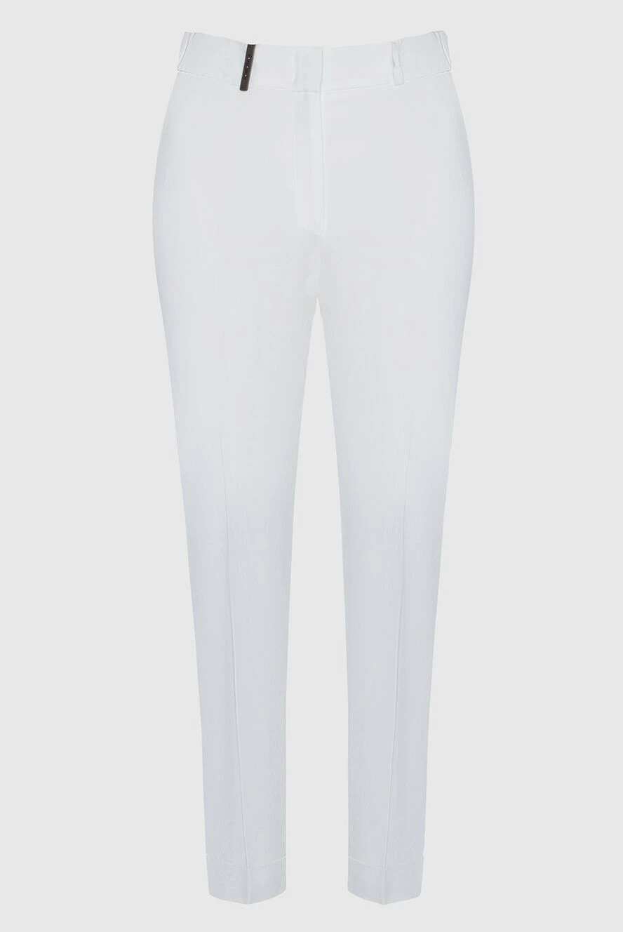 Peserico woman white viscose trousers for women buy with prices and photos 159667 - photo 1