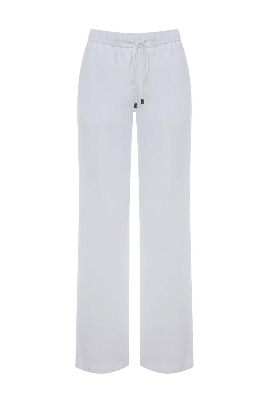 Peserico женские брюки из льна белые женские купить с ценами и фото 160036