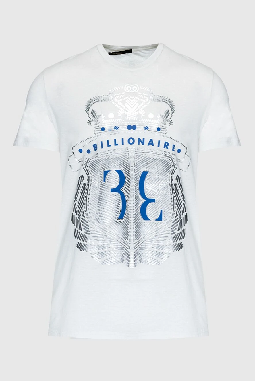 Billionaire white cotton t-shirt for men 160083 - photo 1