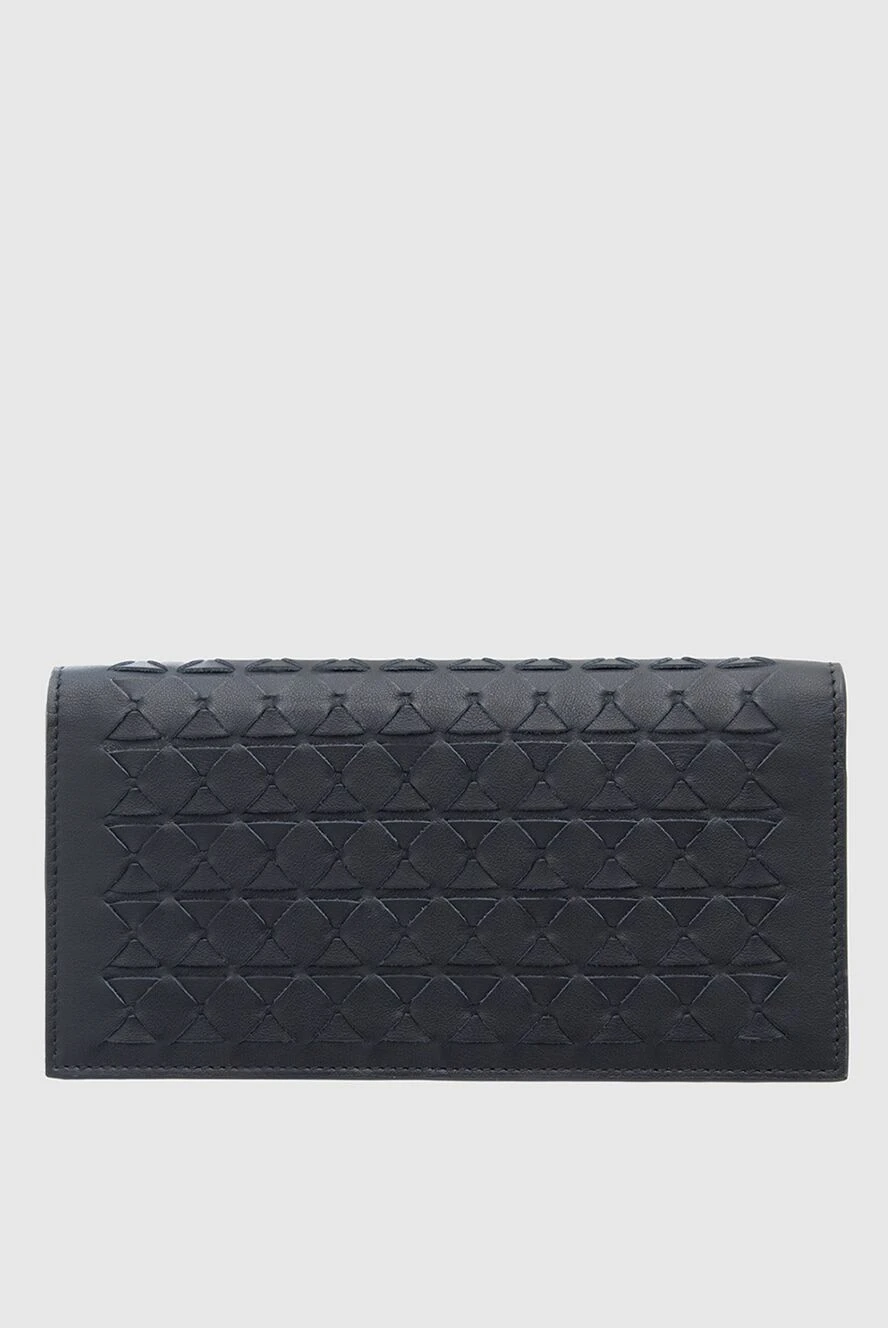 Serapian man black men's clutch bag made of genuine leather buy with prices and photos 160134