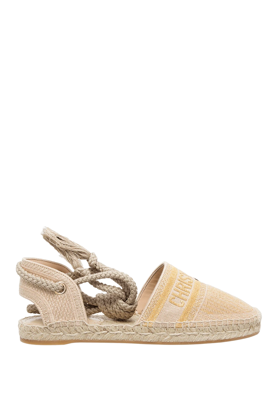 Dior woman yellow textile espadrilles for women buy with prices and photos 160774 - photo 1