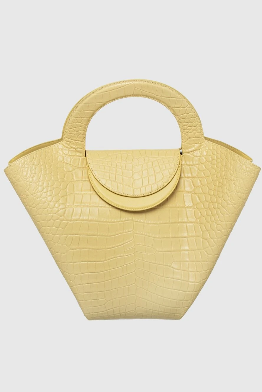 Bottega Veneta жіночі сумка зі шкіри жовта жіноча купити фото з цінами 161273 - фото 1