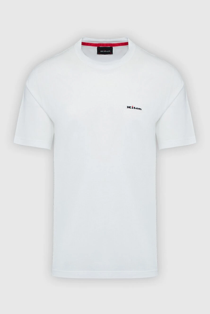 Kiton man white cotton t-shirt for men 161528 - photo 1