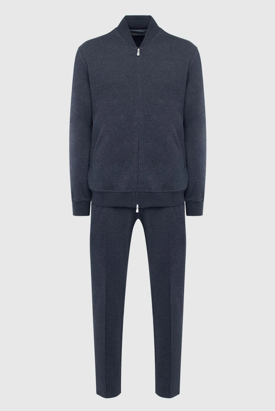 Brunello Cucinelli graphite-colored tracksuit with a two-way zipper 161537 - photo 1