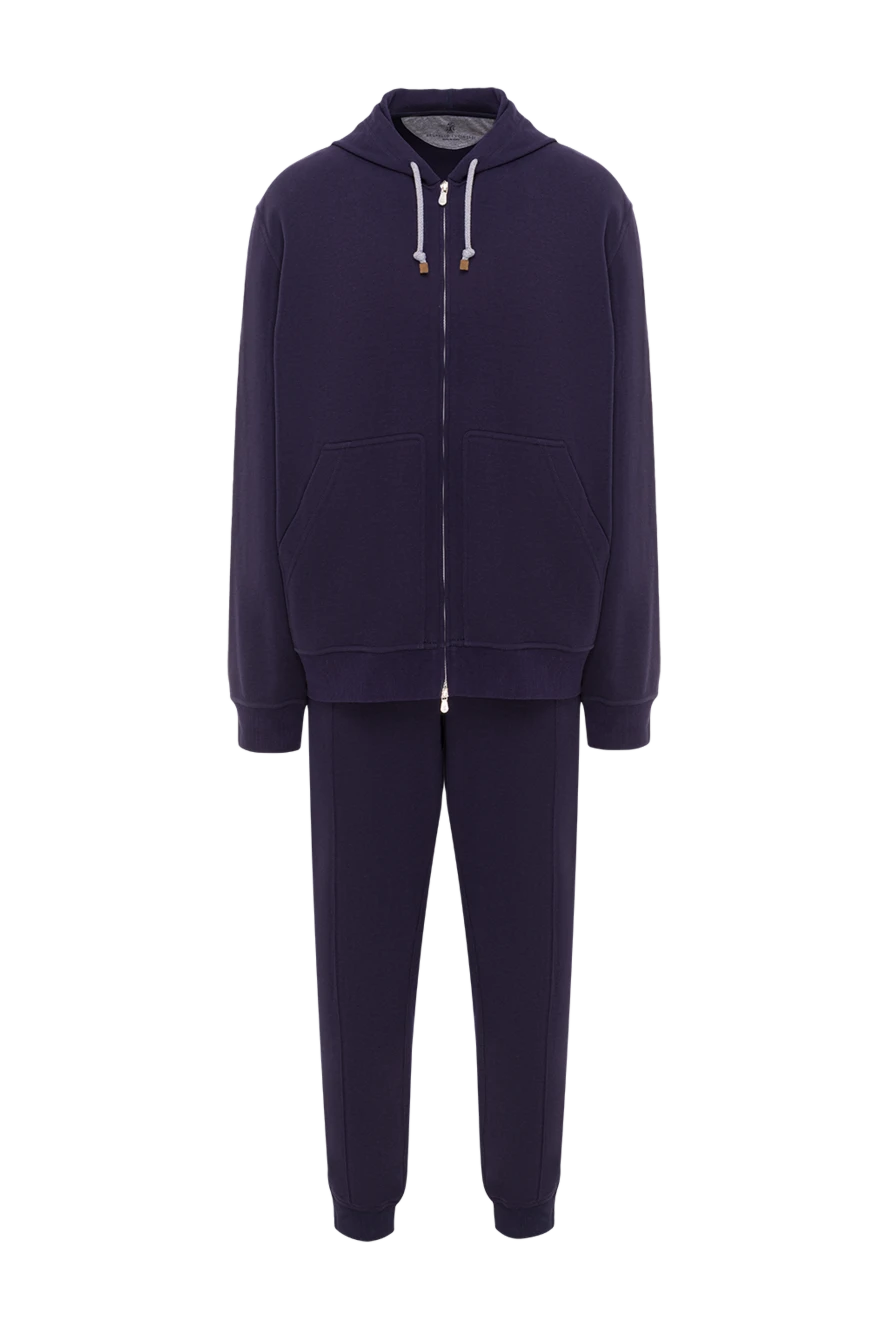 Brunello Cucinelli комфортный спортивный костюм из плотного джерси с капюшоном 161540 - фото 1