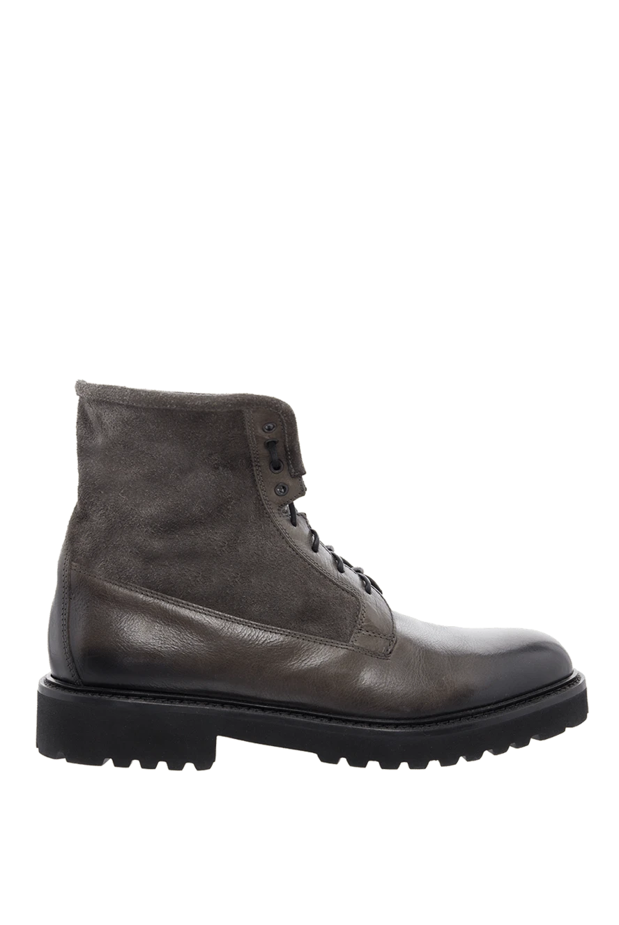 Doucal`s man gray leather men's boots buy with prices and photos 161851 - photo 1