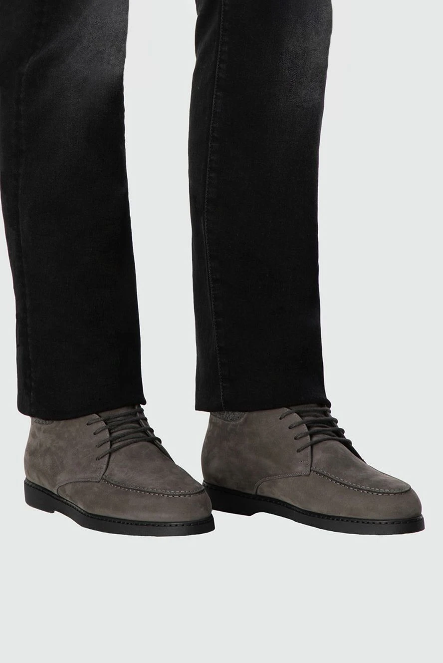 Doucal`s мужские мужские ботинки из нубука серые купить с ценами и фото 161854