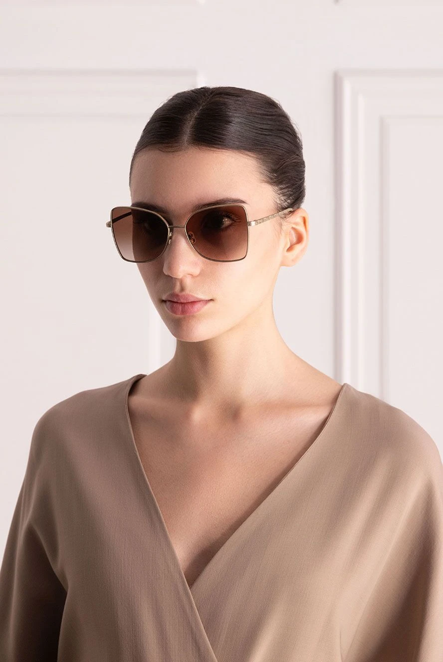 Chanel женские очки из пластика и металла коричневые женские купить с ценами и фото 162216