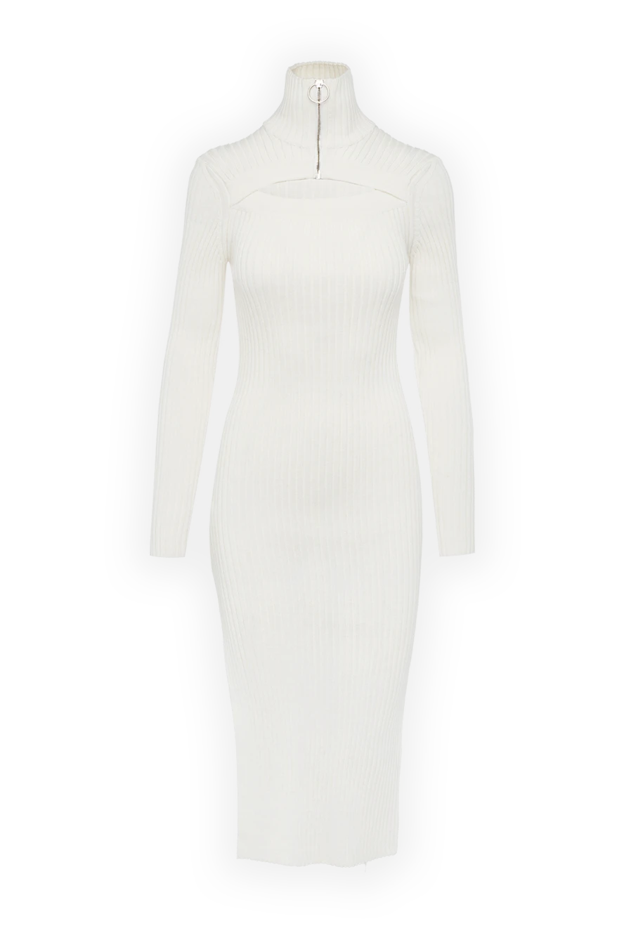 MSGM woman white wool and acrylic dress for women 162292 - photo 1