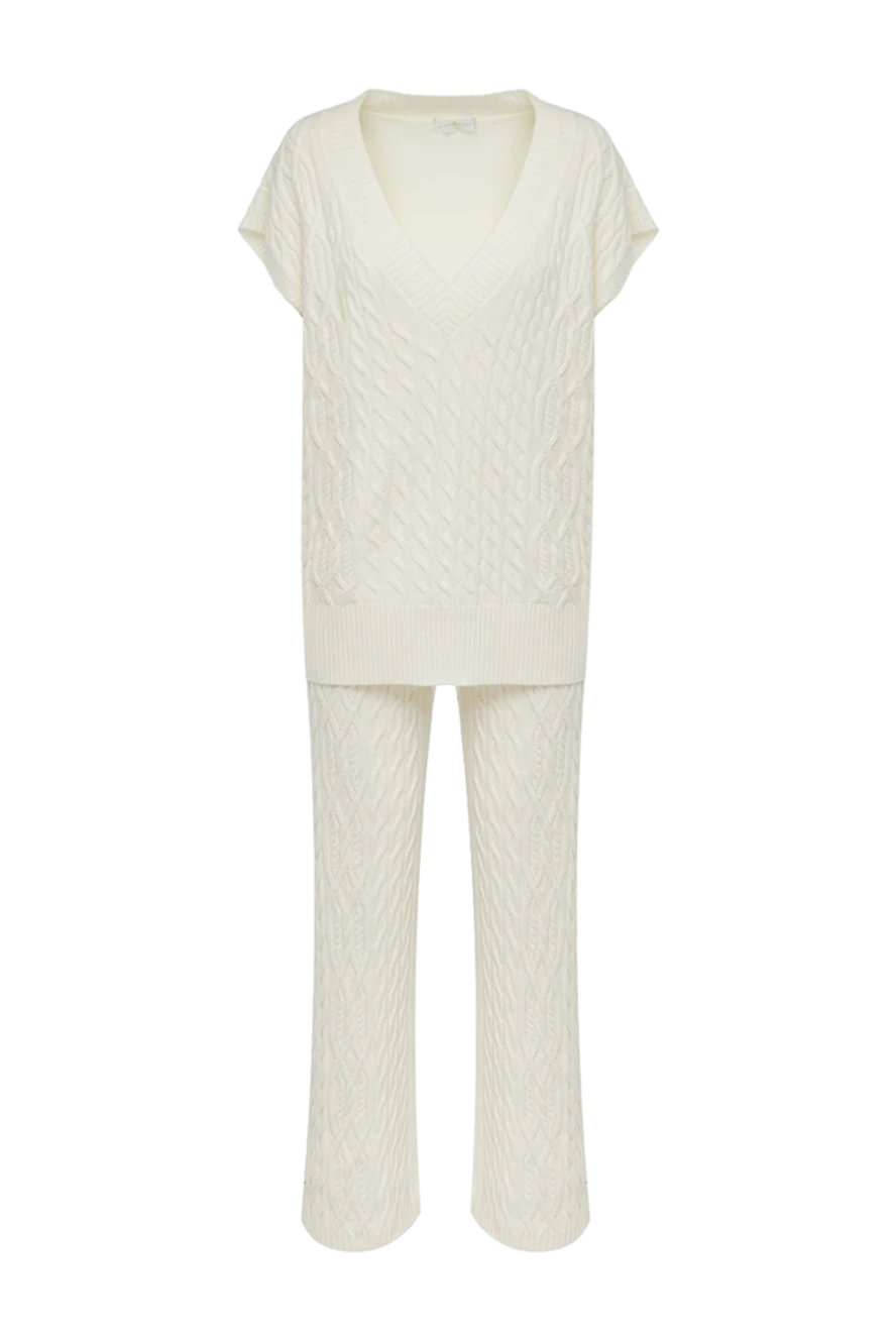 Rocco Ragni костюм женский прогулочный трикотажный с рельефным плетением 162313 - фото 1