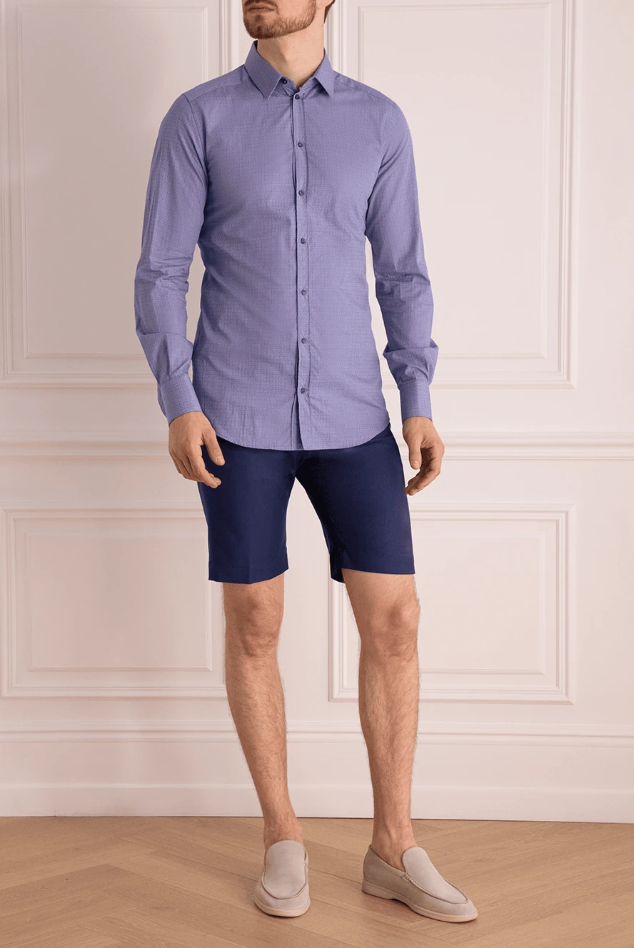 Corneliani man wool and blue shorts for men buy with prices and photos 162599