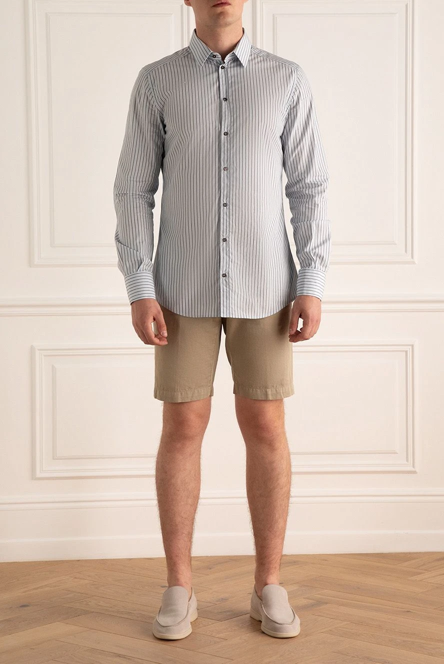 Corneliani man beige cotton and elastane shorts for men buy with prices and photos 162601 - photo 2