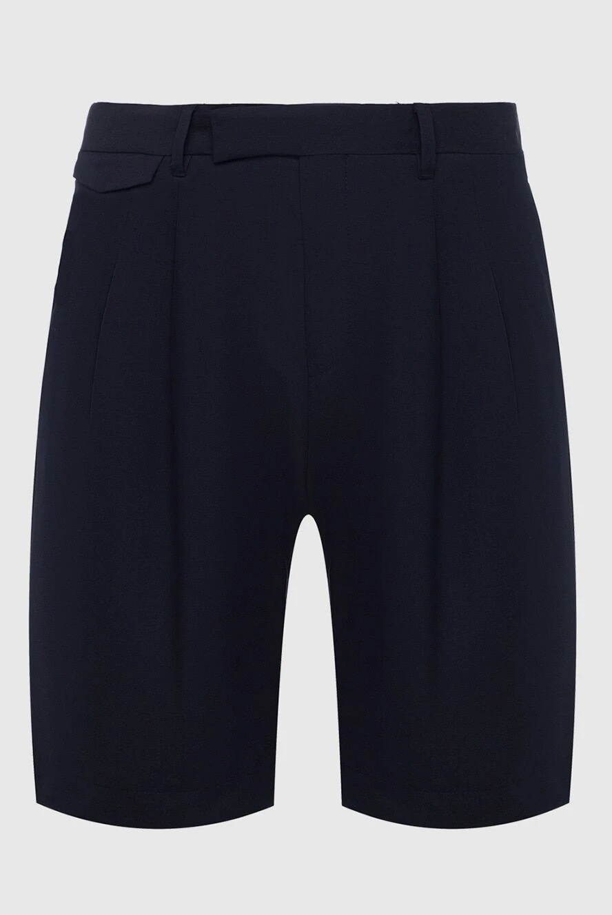 Corneliani мужские шорты шерстяные синие мужские купить с ценами и фото 162602 - фото 1