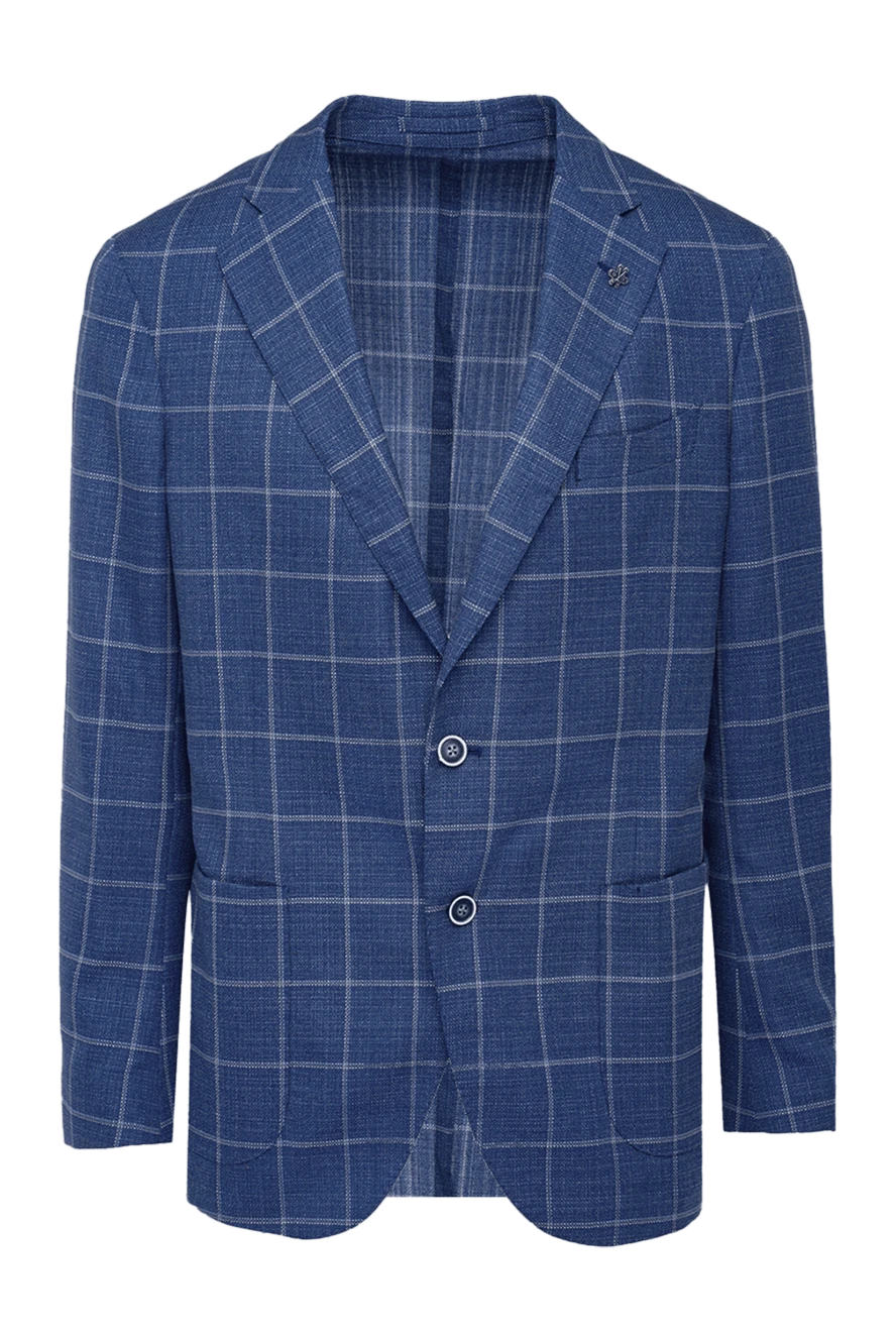 Lubiam man blue wool jacket for men 162702 - photo 1