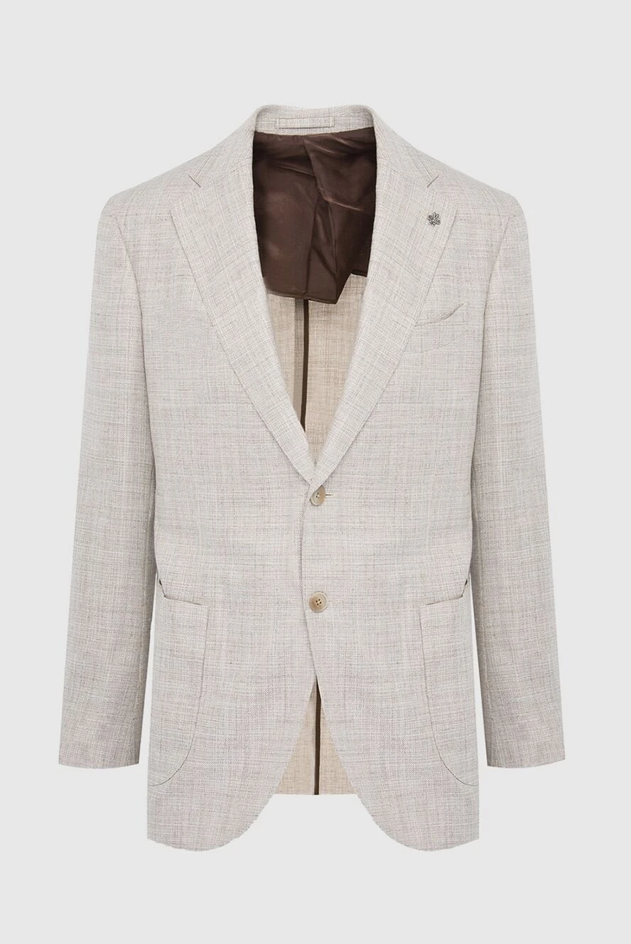Lubiam мужские пиджак белый мужской купить с ценами и фото 162747