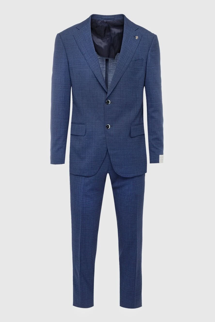 Lubiam мужские костюм мужской из шерсти синий купить с ценами и фото 162755 - фото 1