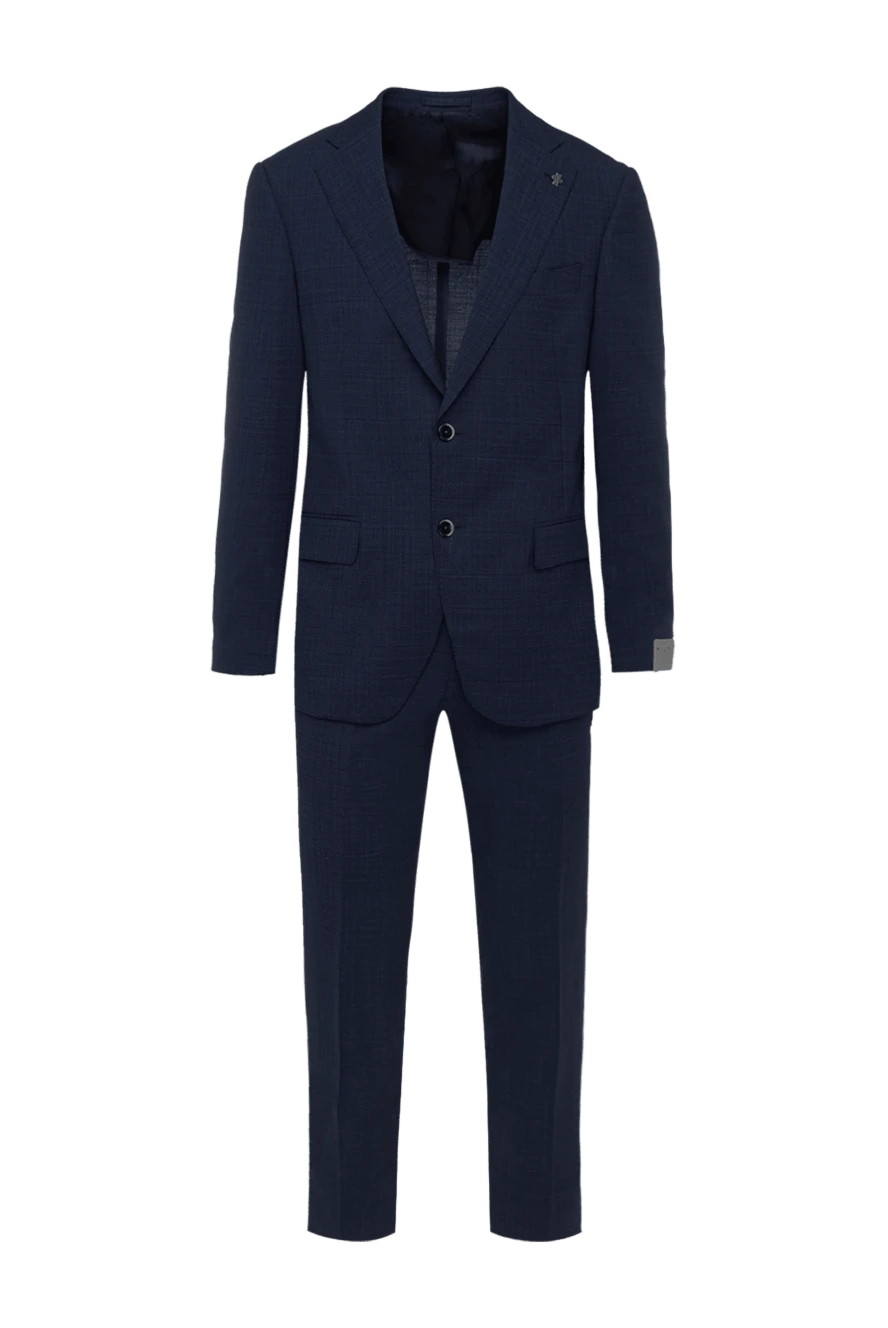 Lubiam man men's suit made of wool blue 162755 - photo 1