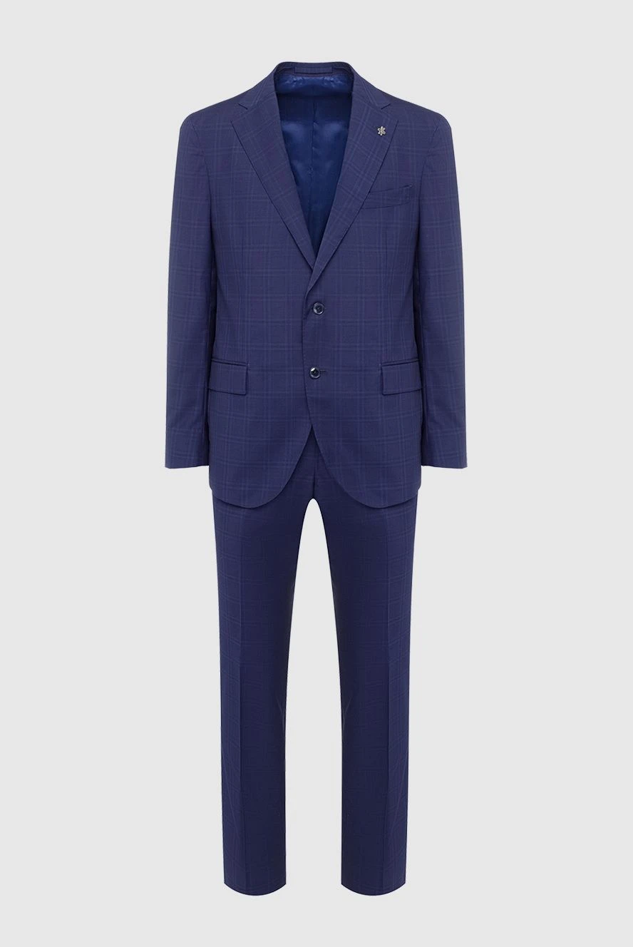 Lubiam man men's wool suit, purple buy with prices and photos 162757