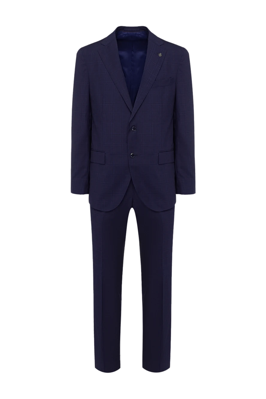 Lubiam man men's wool suit, purple 162757 - photo 1