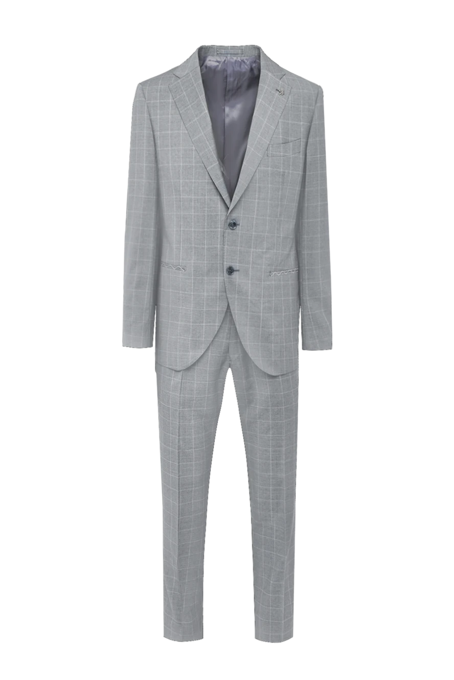 Lubiam man men's suit made of gray wool 162761 - photo 1