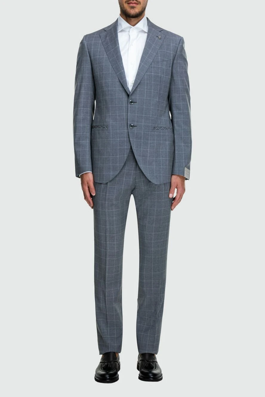 Lubiam man gray wool men's suit buy with prices and photos 162761