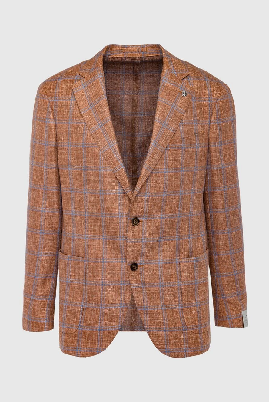 Lubiam мужские пиджак оранжевый мужской купить с ценами и фото 162764
