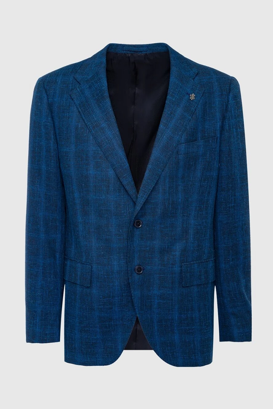 Lubiam мужские пиджак синий мужской купить с ценами и фото 162768 - фото 1