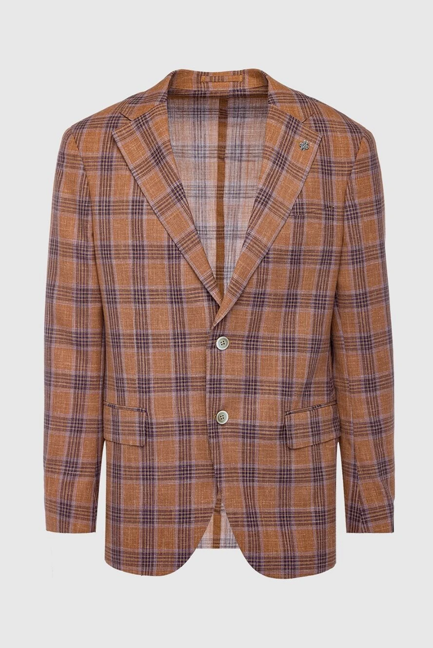 Lubiam мужские пиджак коричневые мужской купить с ценами и фото 162770 - фото 1