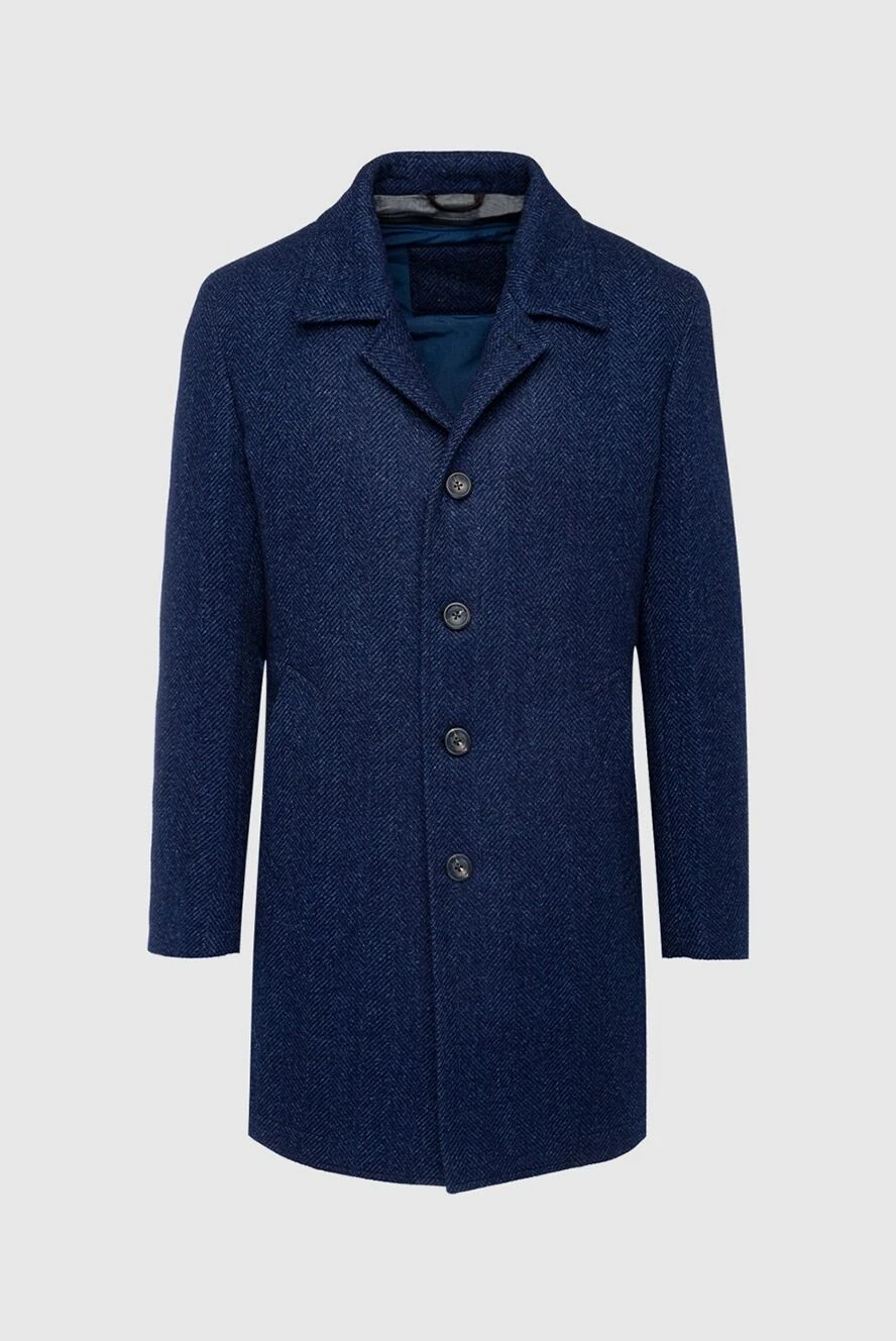 Lubiam мужские пальто из шерсти синее мужское купить с ценами и фото 162778