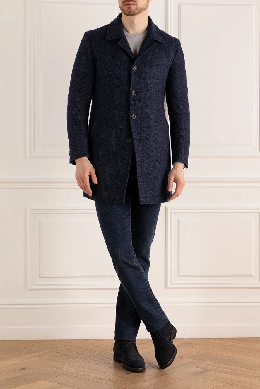 Lubiam man blue wool coat for men buy with prices and photos 162778 - photo 2