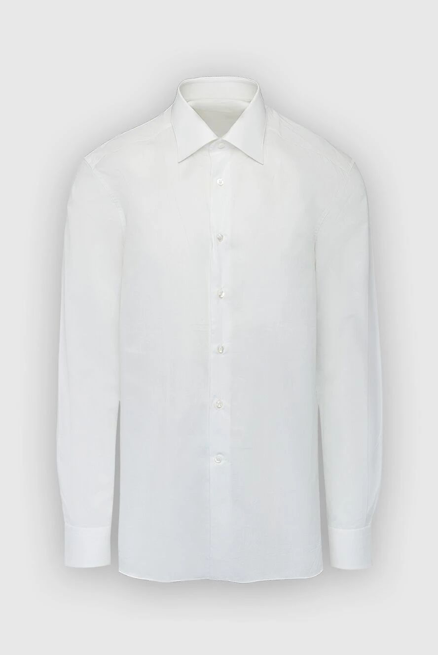 Stefano Ricci рубашка из хлопка белая мужская 162792 - фото 1