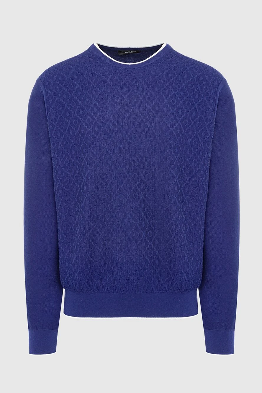 Stefano Ricci men's cotton jumper with contrasting shoulder line 162813 - photo 1