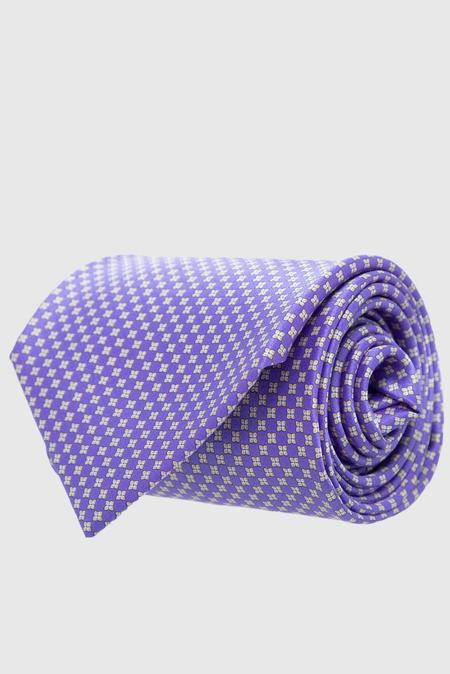 Stefano Ricci men's lavender silk tie with micro-pattern 162947 - photo 1