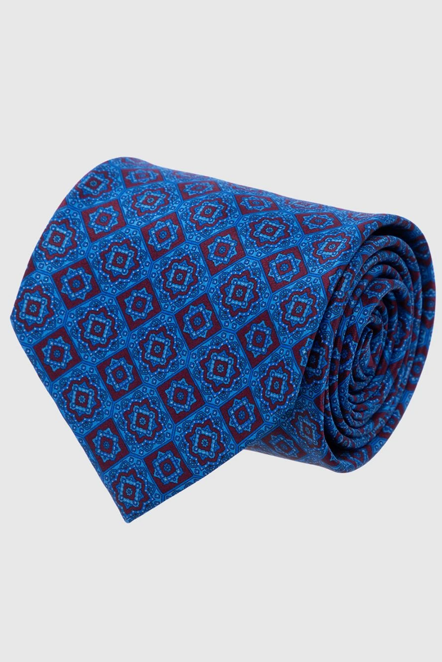 Stefano Ricci blue silk tie with diamonds and burgundy accents 162962 - photo 1