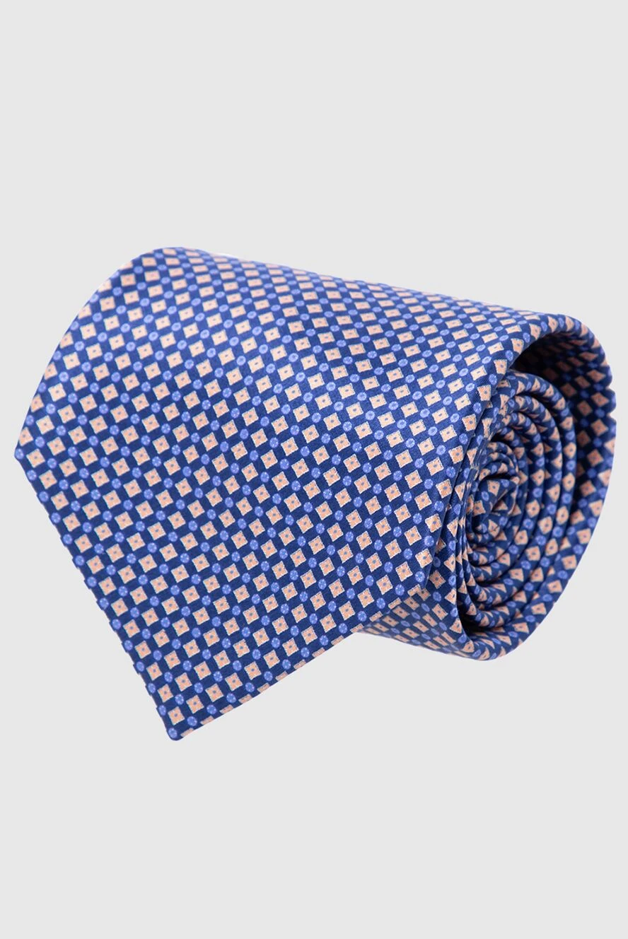 Stefano Ricci men's tie made of natural silk in blue and pink colors 162969 - photo 1