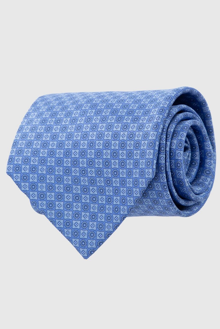 Stefano Ricci краватка з шовку блакитна чоловіча 162973 - фото 1