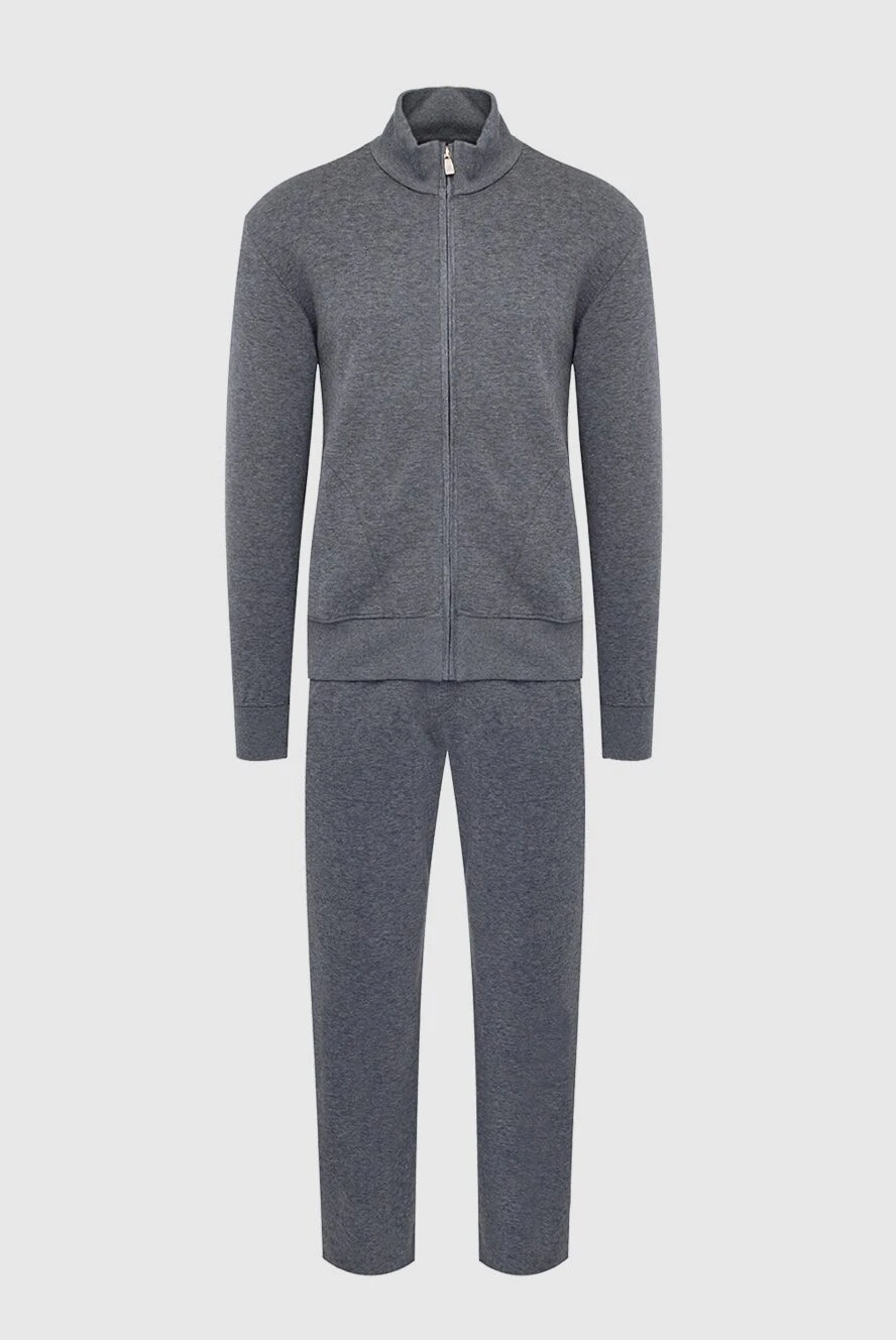 Corneliani man men's sports suit made of cotton and polyamide, gray buy with prices and photos 163329