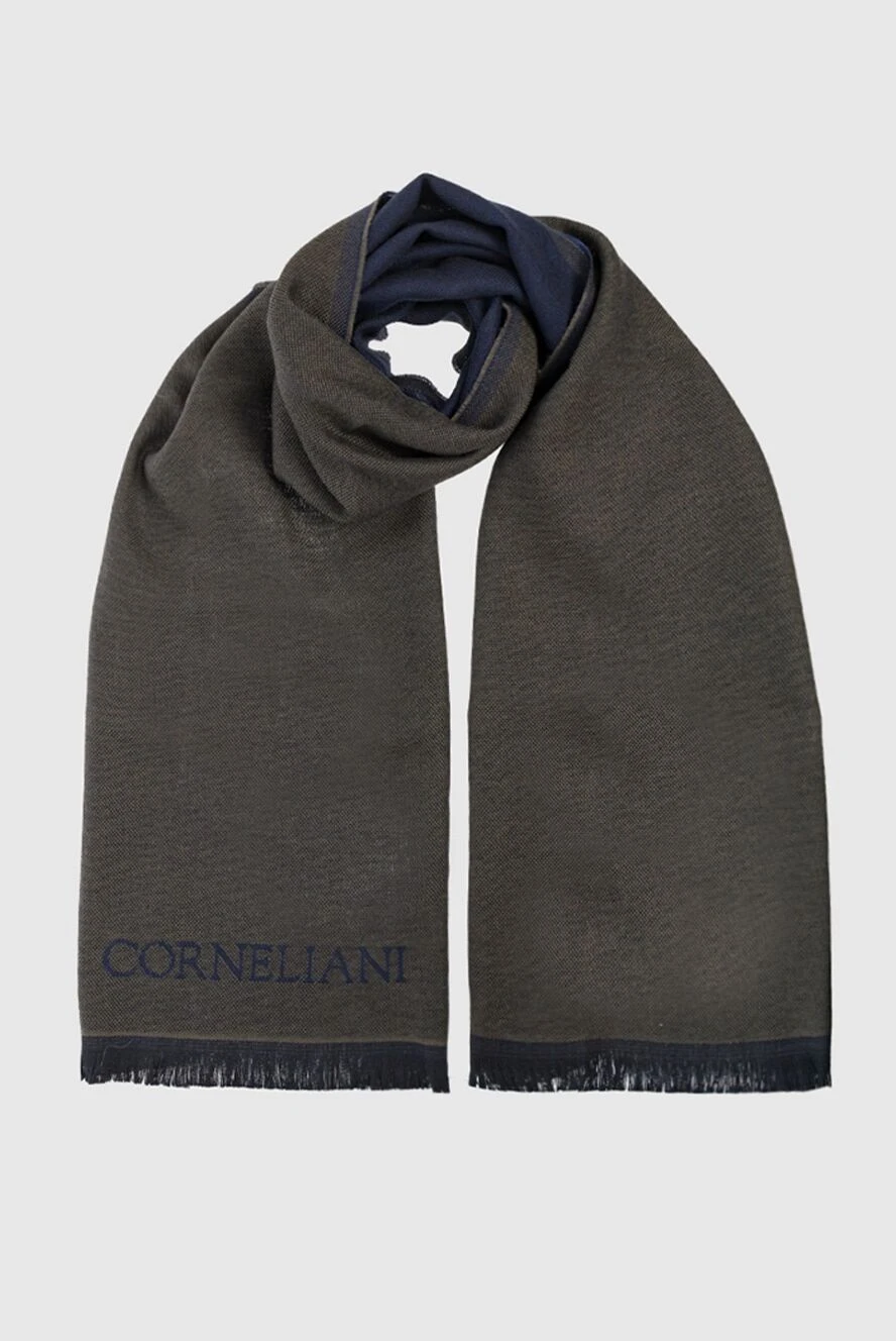 Corneliani man wool scarf green for men buy with prices and photos 163341