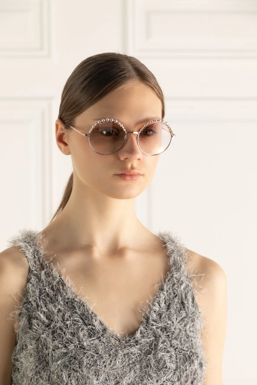 Chanel женские очки из пластика и металла розовые женские купить с ценами и фото 163780 - фото 2