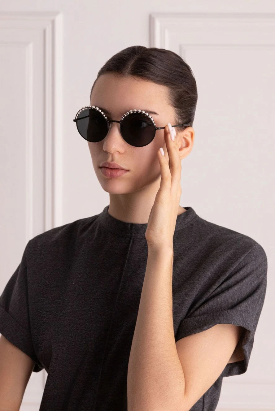 Chanel женские очки из пластика и металла черные женские купить с ценами и фото 163781 - фото 2