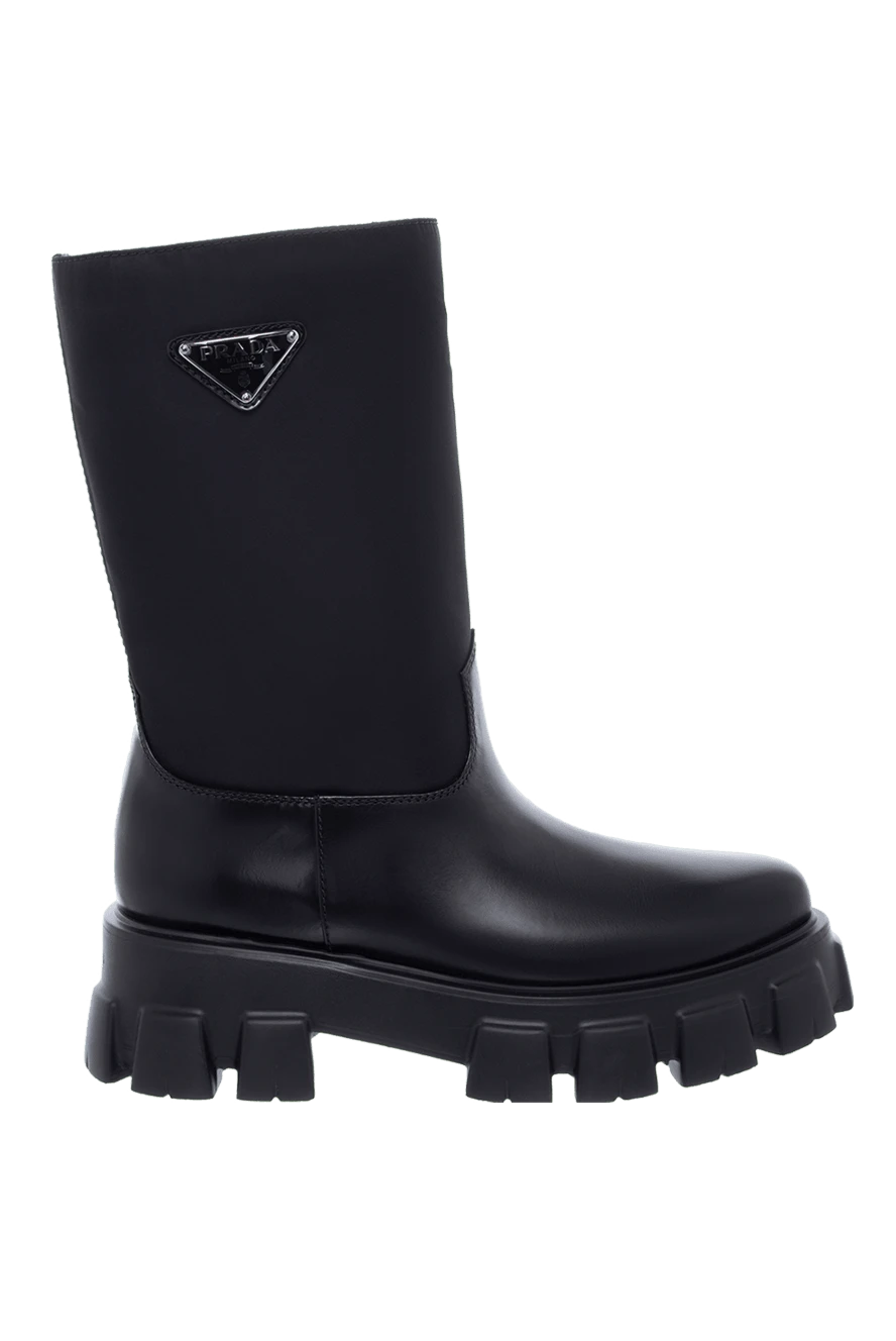 Prada woman black leather boots for women buy with prices and photos 163861